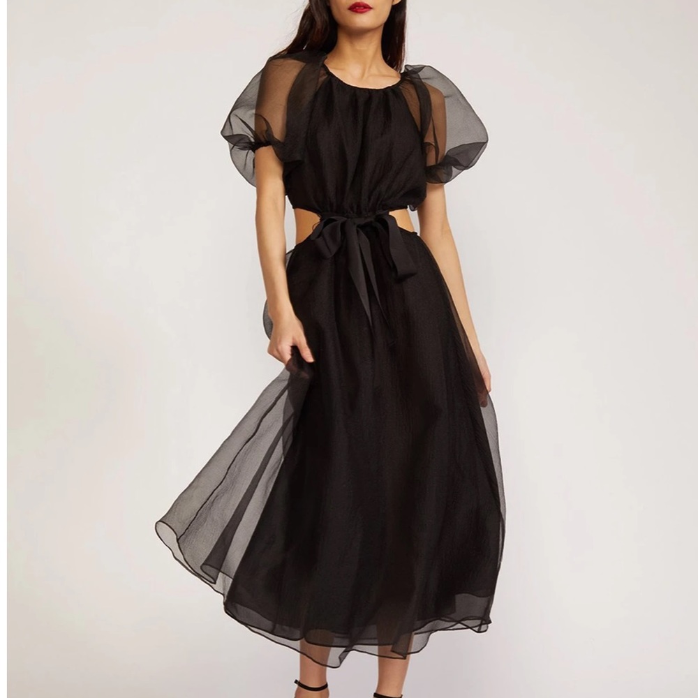 BLACK CLARA ORGANZA DRESS